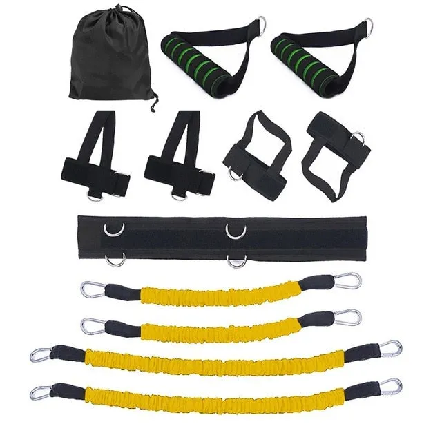 25LBC Body Band Exercise Belt For Jump Training Leg Workout Boxing Fitness Exercise Bouncing trainer for Men and Women