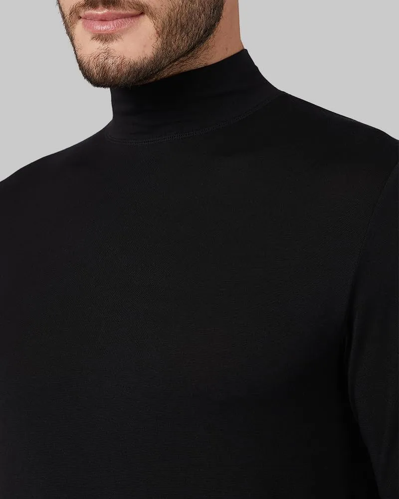 32 Degrees Heat Men's Lightweight Baselayer Mock Top | Form Fitting | Long Sleeve |4-Way Stretch | Thermal