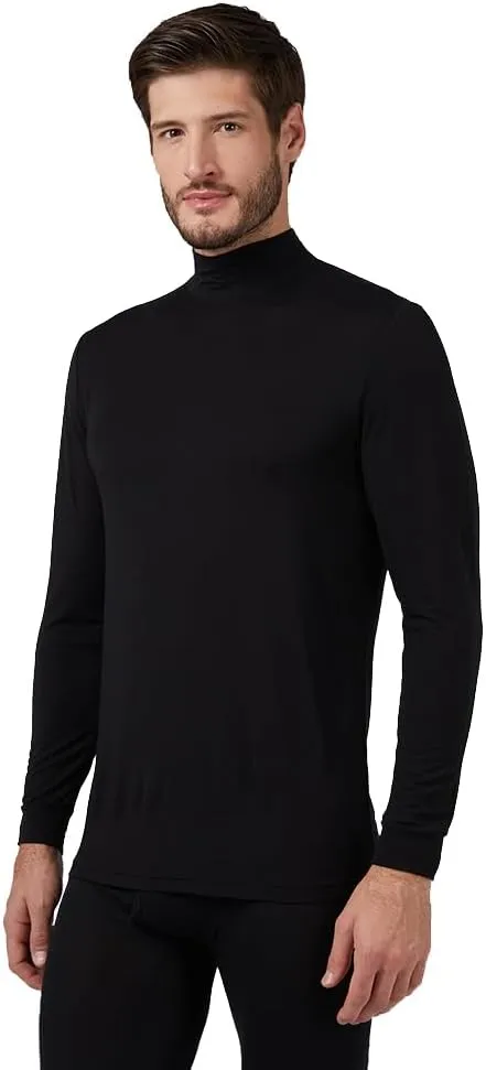 32 Degrees Heat Men's Lightweight Baselayer Mock Top | Form Fitting | Long Sleeve |4-Way Stretch | Thermal