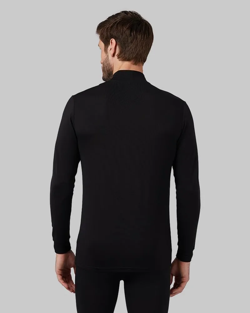 32 Degrees Heat Men's Lightweight Baselayer Mock Top | Form Fitting | Long Sleeve |4-Way Stretch | Thermal