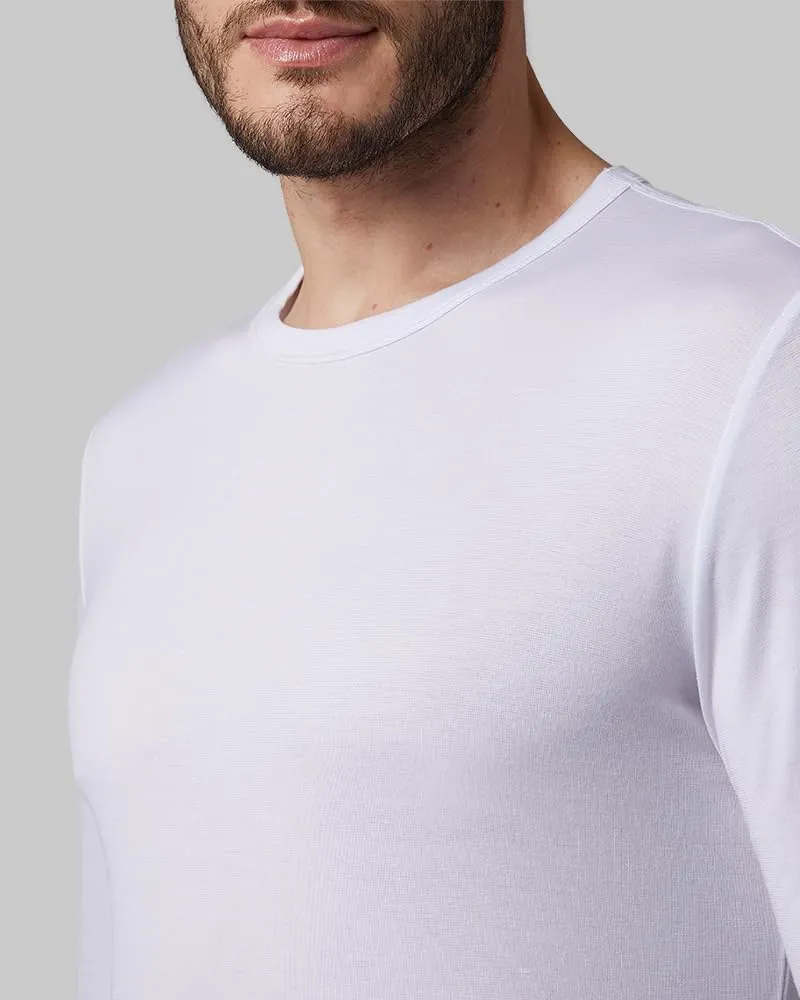 32 Degrees Heat Men's Lightweight Crew Baselayer Top | Form Fitting | Long Sleeve| 4-Way Stretch | Thermal
