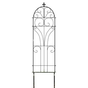Amagabeli 6 Pack Large Garden Trellis 71” x 19” Rustproof Black Iron Plants Trellis Model No. ET039
