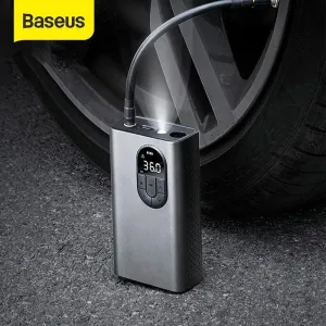 Baseus Car Air Compressor Inflator Pump w LED Lamp For Car Motorcycle