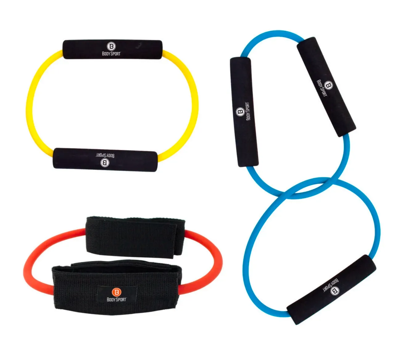 Body Sport Loop Exercise Tubing w/Foam Padding 24" Ring