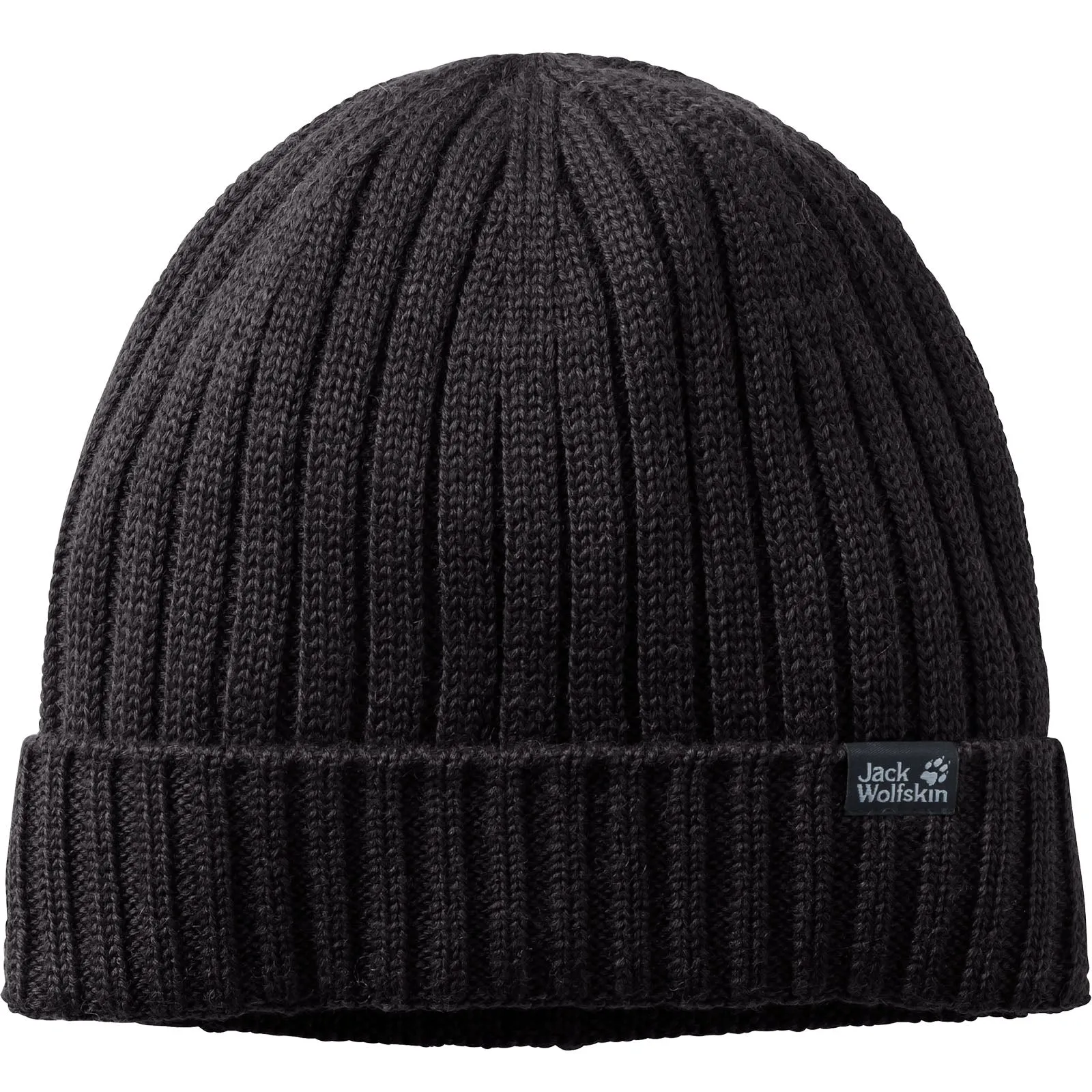 Jack Wolfskin Unisex Stormlock Windproof Fleece Lined Beanie Hat - Black