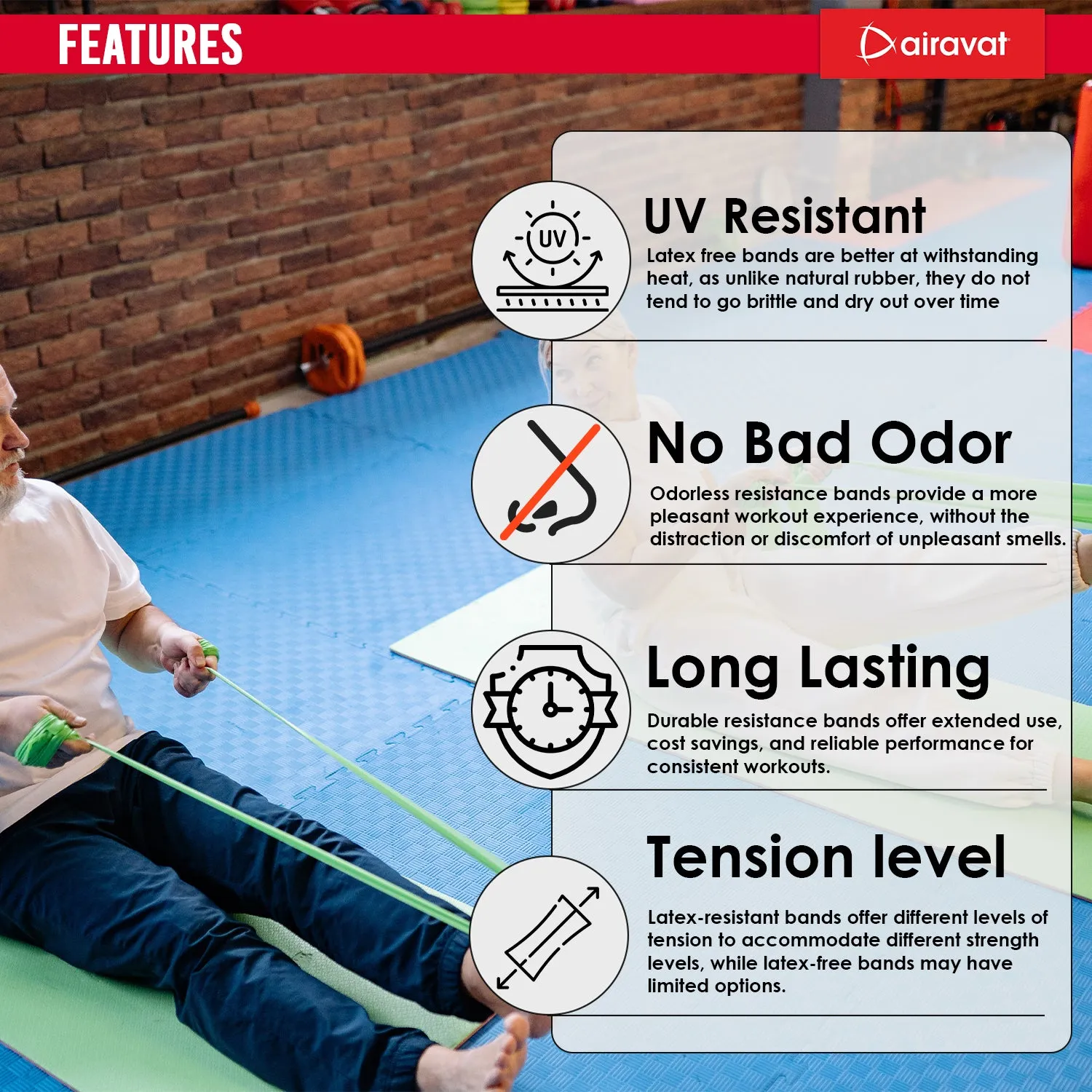 LATEX FREE RESISTANCE BAND 4518 (LEVEL 2)