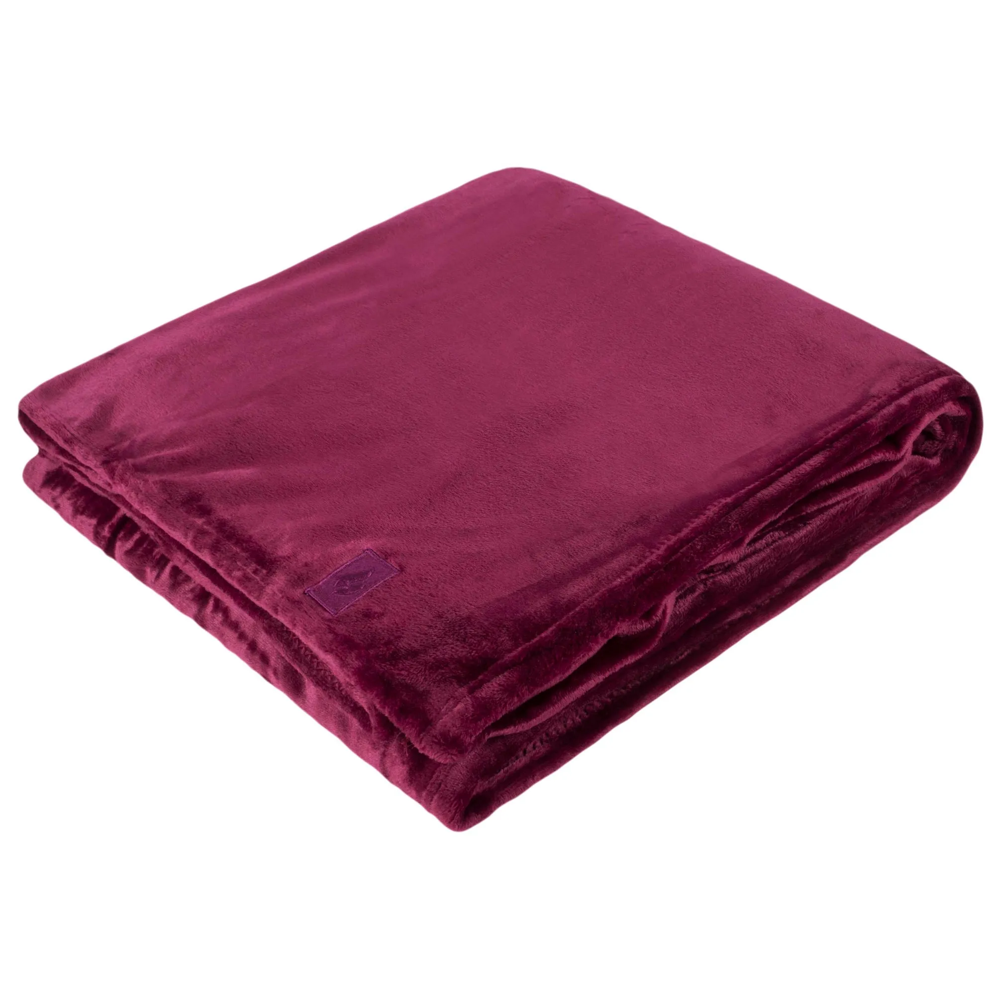 Luxury Fleece Thermal Blanket/Throw 180cm x 200cm - Claret