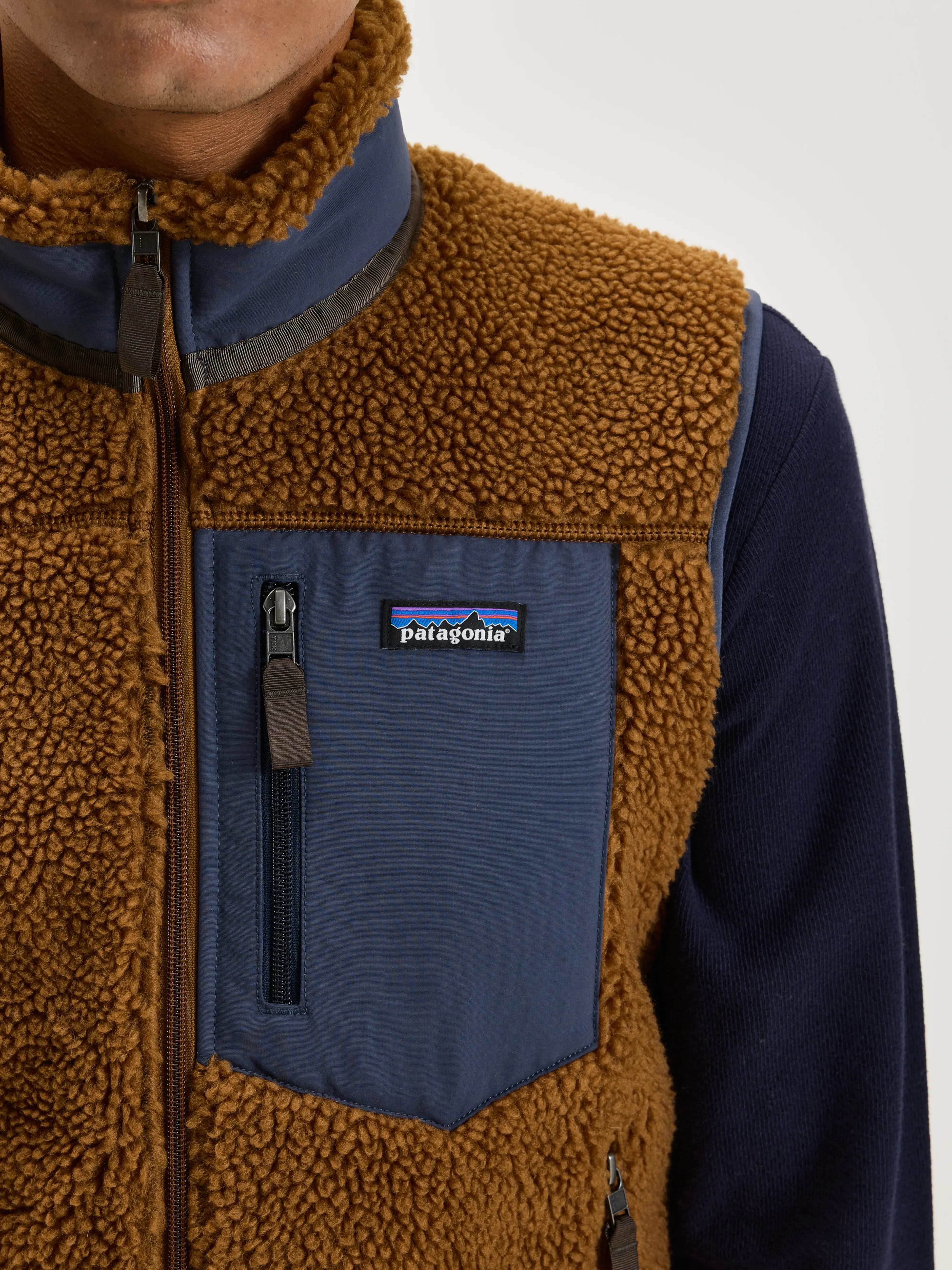 Men'S Classic Retro-X Fleece Vest (242 / M / BROWN)