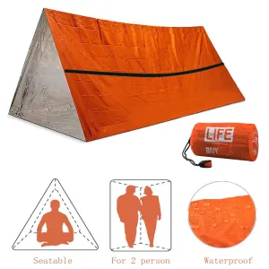 Multipurpose Emergency Shelter Waterproof Thermal Blanket Rescue Survival Kit SOS Sleeping Bag Survival Tube Emergency Tent