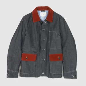 Nanamica Gore-Tex® Wind Stopper® Denim Jacket with Corduroy Elements