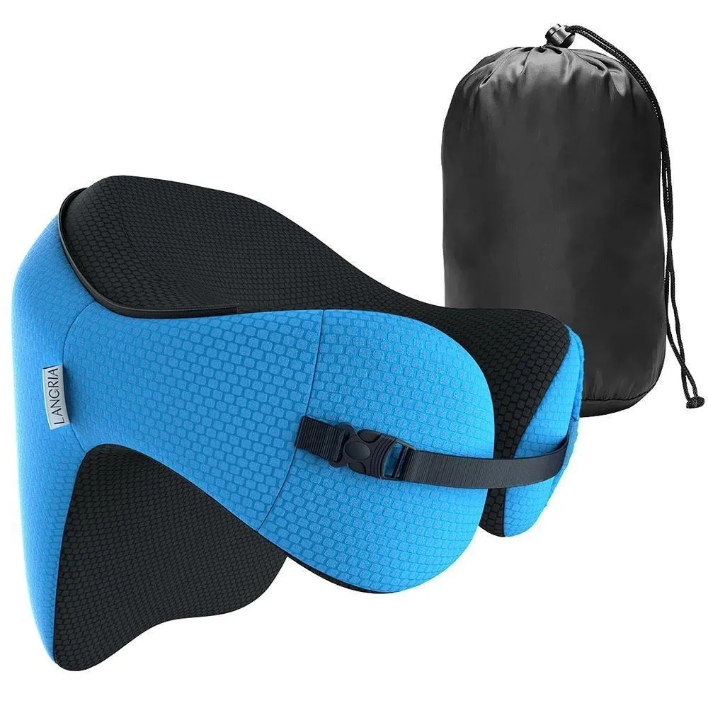 Premium Travel Neck Airplane Pillow with Hood