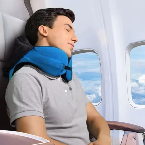 Premium Travel Neck Airplane Pillow with Hood