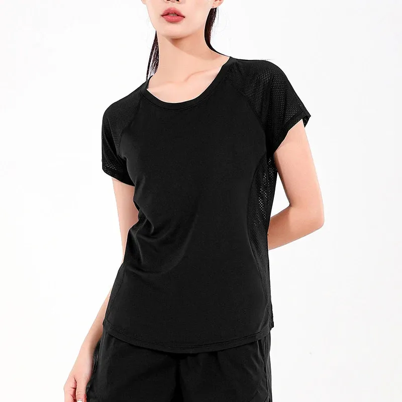 Quick Dry Short Sleeve Yoga Tops