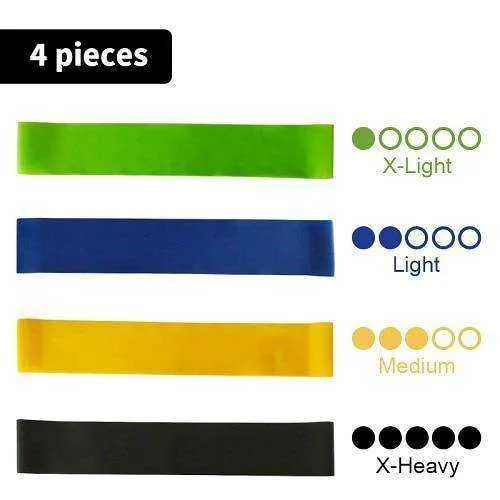 Resistance Elastic Fitness Bands Yoga Exercise Rubber Workout
