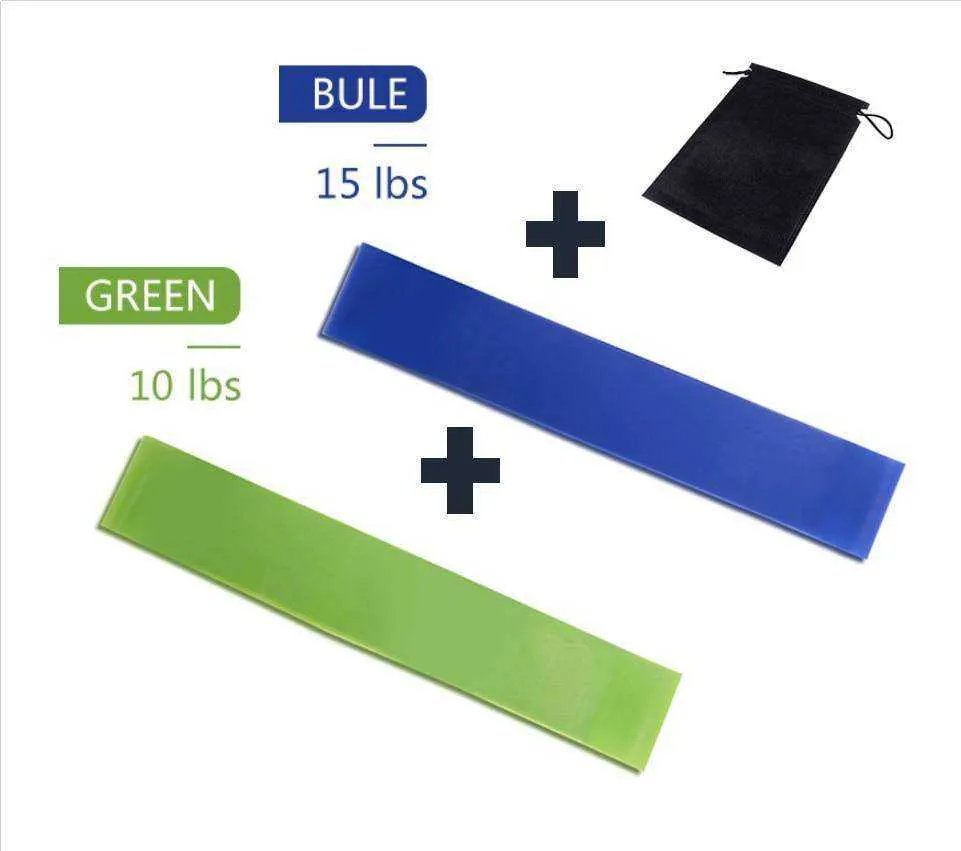 Resistance Elastic Fitness Bands Yoga Exercise Rubber Workout