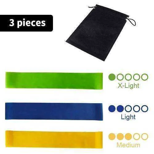 Resistance Elastic Fitness Bands Yoga Exercise Rubber Workout