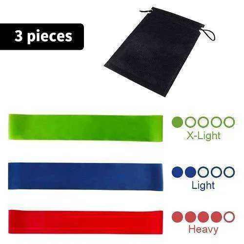 Resistance Elastic Fitness Bands Yoga Exercise Rubber Workout