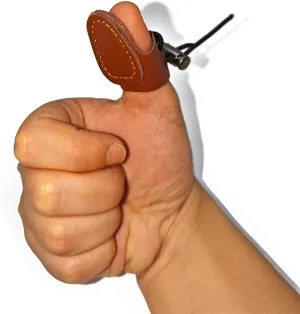 Soft Leather Archery Thumb Ring Thumb Thumb Guard for Traditional Bow Thumb Protector Guard for Mongolian Reurve Bow Finger Tab Shooting Glove