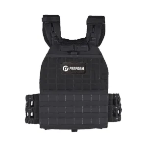 TACTICAL WEIGHTED VEST - JET BLACK - 10KG