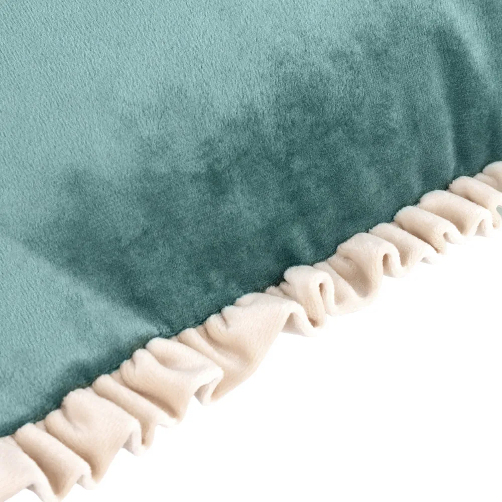 Tilly Velvet Reversible Cushion Duck Egg/Pumice
