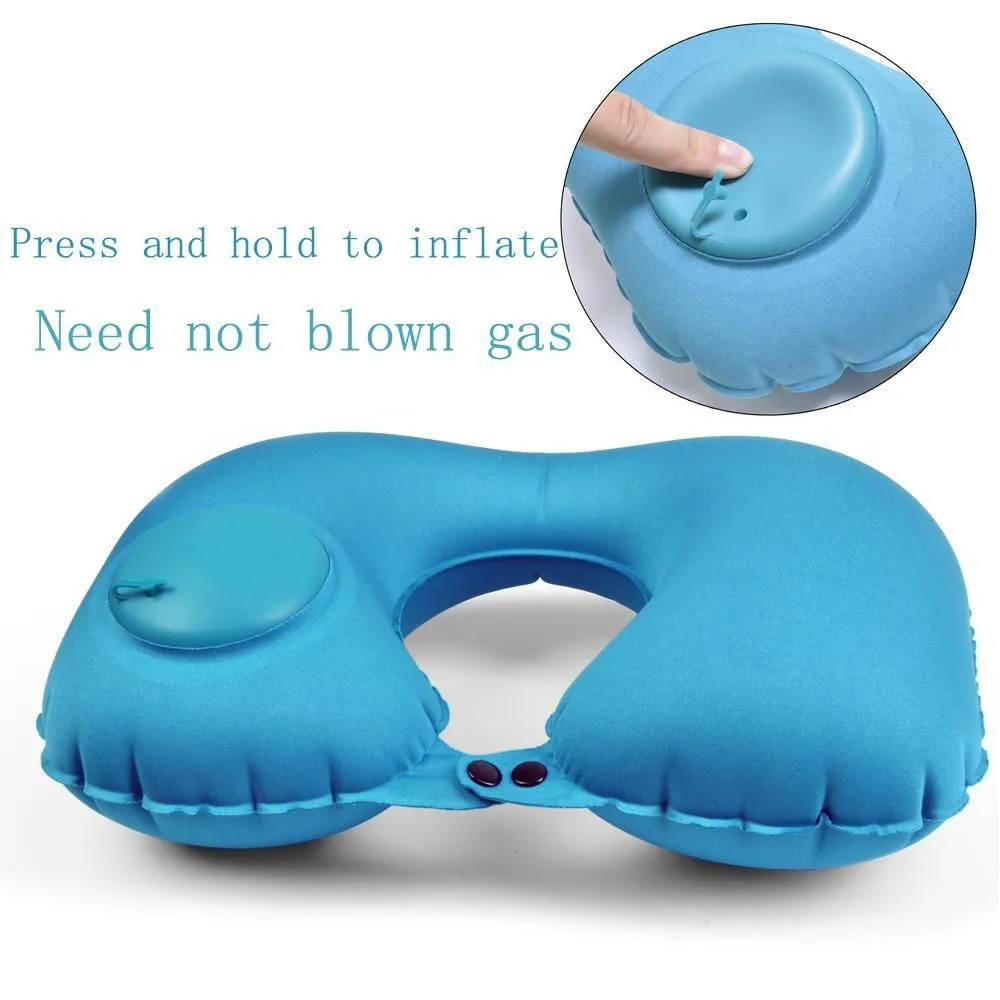U-Shaped Inflatable Travel Pillow