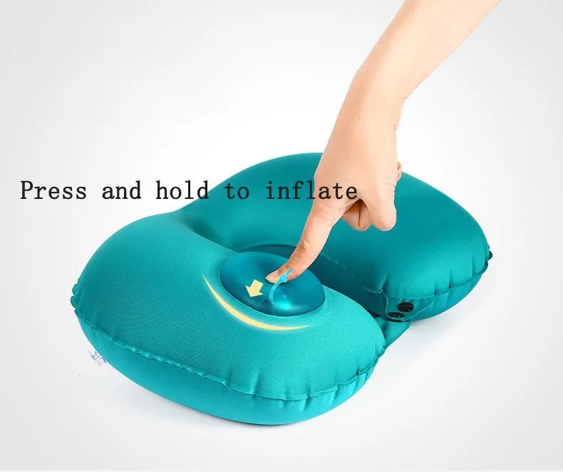 U-Shaped Inflatable Travel Pillow