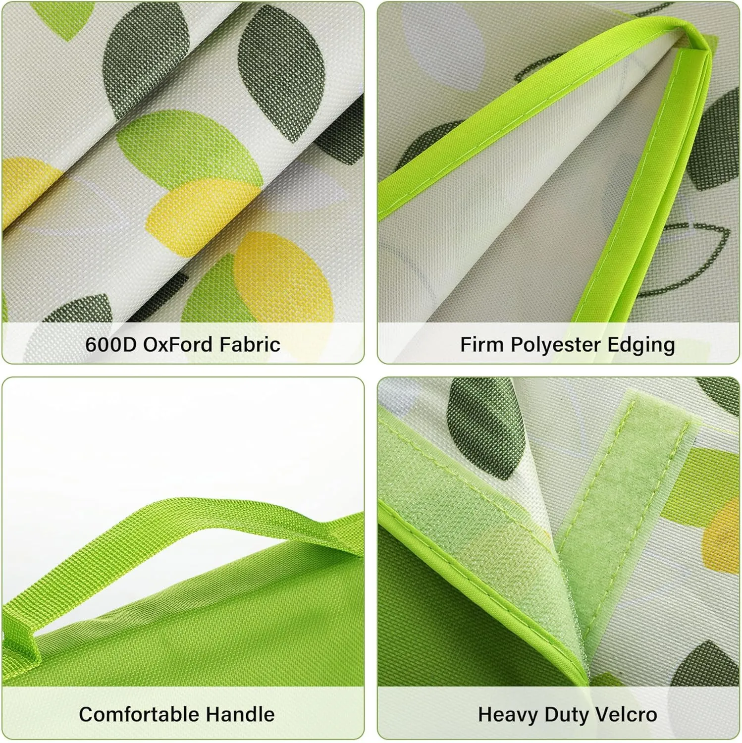 YU FENG Picnic Blankets Waterproof Outdoor Green Leaves Quick Drying Lightweight Camping Beach Blanket Mat for Travel Family Party (60x80 inch)